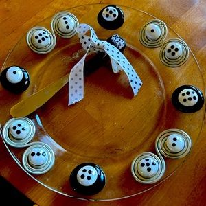 Bunco Themed Plate and Spreader